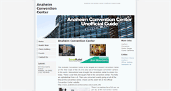 Desktop Screenshot of anaheimconventioncenter.us