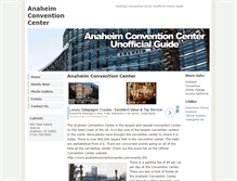 Tablet Screenshot of anaheimconventioncenter.us